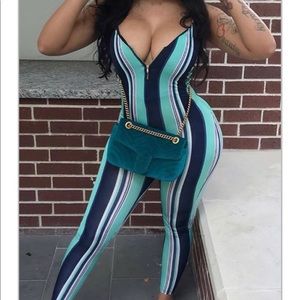 Trendy striped skinny multi colored bodysuit🙏🏽❣️